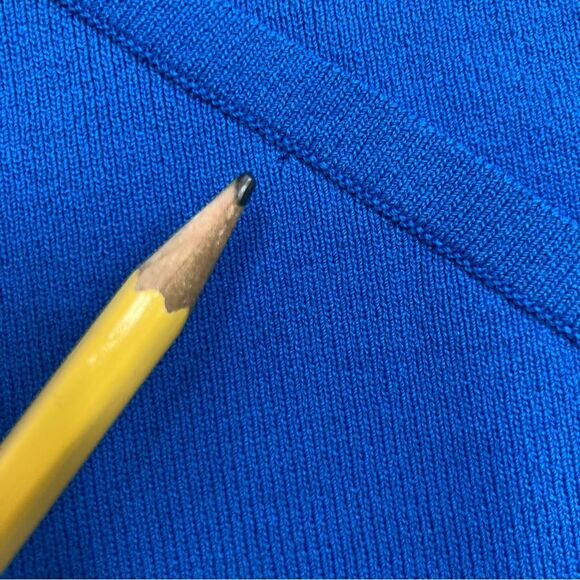 Cable & Guage SZ XL Summer Knit in Blue Black White Short Sleeves Color Blocking - Picture 12 of 12